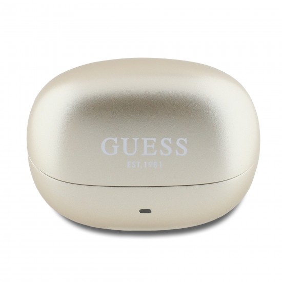 9051 GUESS TWS ANC/ENC CAPSULE CLASSIC PRINTED LOGO  GOLD