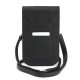 9693 GUESS PHONE POUCH PEONY PU W/ 4G & CLASSIC LOGOS STRIPE WITH STRAP BLACK