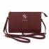 9494 GUESS PHONE POUCH PEONY PU W/4G & CLASSIC LOGOS STRIPE BURGUNDY