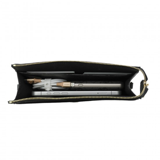 9801 GUESS PHONE POUCH 4G PU BIG 4G LOGO BLACK