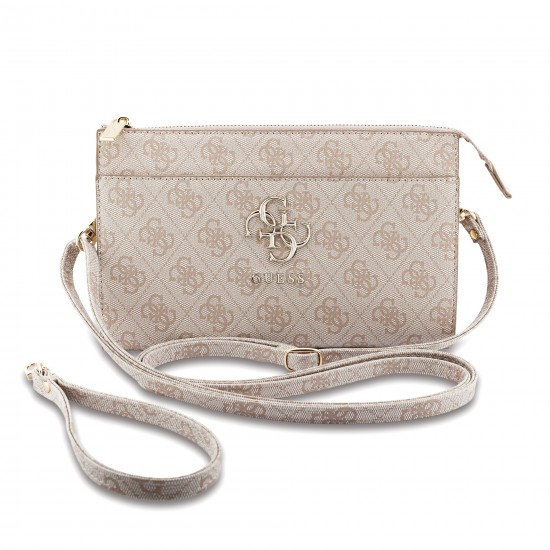 9825 GUESS PHONE POUCH 4G PU BIG 4G LOGO PINK
