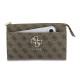 9818 GUESS PHONE POUCH 4G PU BIG 4G LOGO BROWN