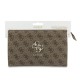 9818 GUESS PHONE POUCH 4G PU BIG 4G LOGO BROWN