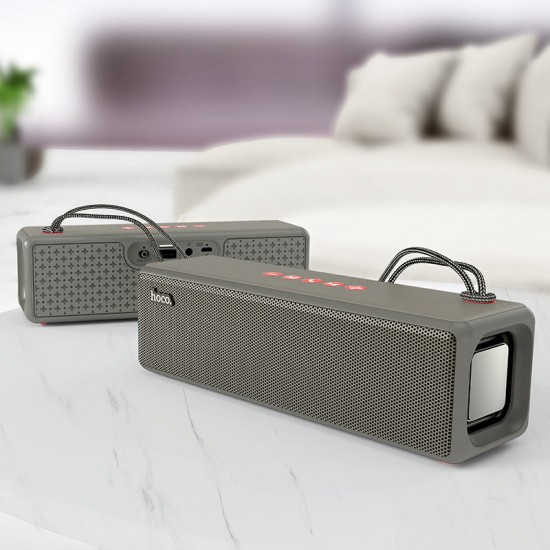 HOCO HC3 Bounce Bluetooth колонка 10W, TWS, USB, microSD, AUX – Сив