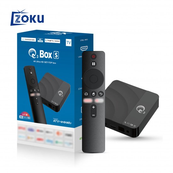 Q3 TV Box с Android 14 – 8GB RAM, 128GB памет, 4K Ultra HD, двулентов WiFi и Bluetooth