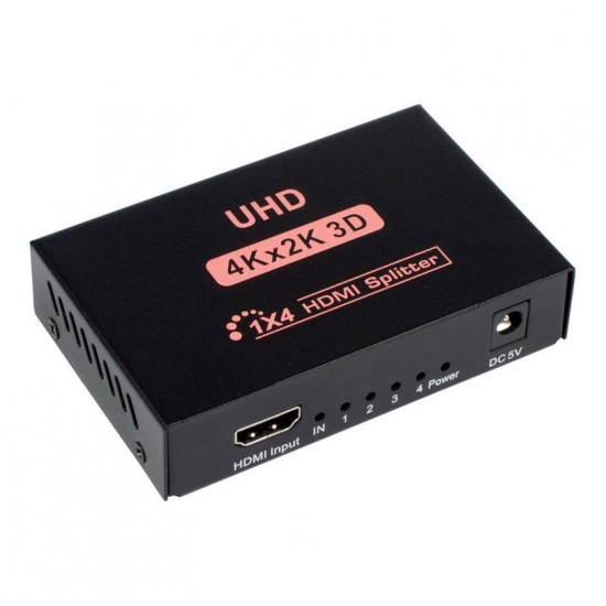 HDMI Сплитер 1x4 – 1 Вход към 4 Изхода, 4K Поддръжка