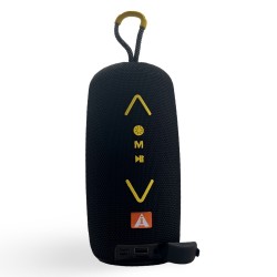 Ai-W07 Цветен LED RGB Bluetooth преносим високоговорител - Черен