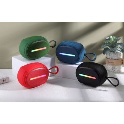 Преносима Tонколона S033 , BT , USB, SD, FM, AUX LED RGB - ЧЕРВЕН