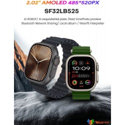 HK10 Ultra 3 Max Smartwatch Смарт Часовник 49mm Черен – 2.02" AMOLED дисплей