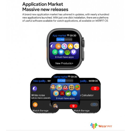 HK10 Ultra 3 Max Smartwatch Смарт Часовник 49mm Черен – 2.02" AMOLED дисплей