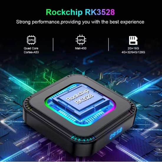 2024 HK1 RBOX K8 RGB TV 4K HDR ULTRA HD android 13.0 TV Stick 4GB+64GB 2.4/5G Wifi 100M-LAN порт Netflix Youtube Media Player