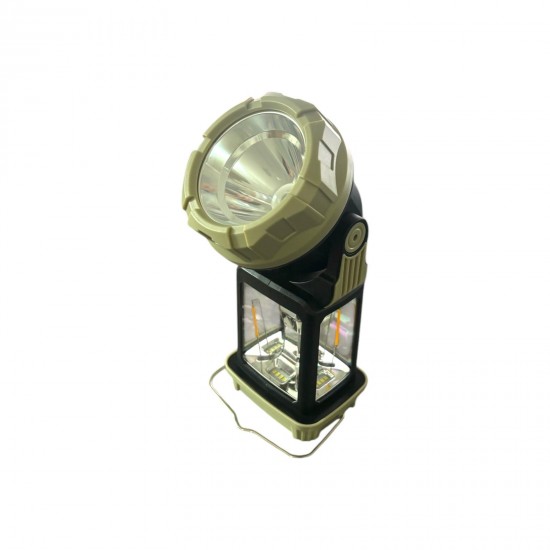 HW 1277-D LED фенер 2 в 1 със соларно зареждане и завъртане на 180° 