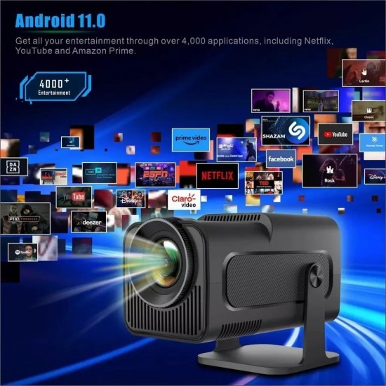 HY320 mini WIFI ANDROID 11 проектор за домашно кино 1080P WiFi безжичен проектор Видео проектор 10000 лумена до 150"