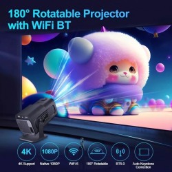 HY320 mini WIFI ANDROID 11 проектор за домашно кино 1080P WiFi безжичен проектор Видео проектор 10000 лумена до 150"
