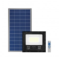 Соларен LED прожектор SLP-7  Dylect Eco 50W с дистанционно управление – IP65 водоустойчив