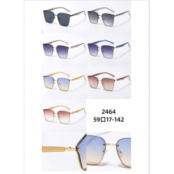 Слънчеви очила UV400 Женски Метал Черна рамка 2464 - C1 - Черен