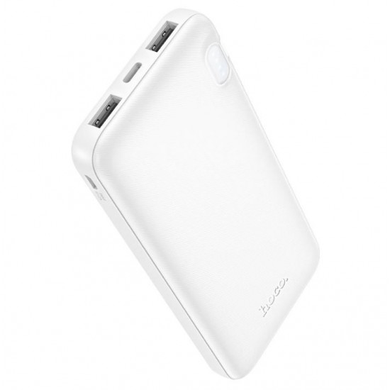 HOCO PowerBank “J128 Powerful” 10,000mAh 2xUSB-A (Бял)