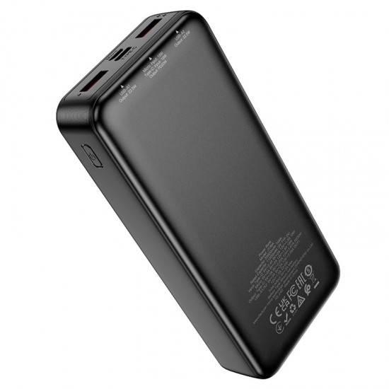 HOCO PowerBank “J136A Powerful” 20,000mAh PD42.5W 2xUSB-A 2xUSB-C (Черен)