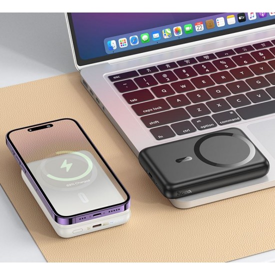 HOCO J141 Магнитна външна батерия 10,000mAh PD Type-C 20W  - Черен