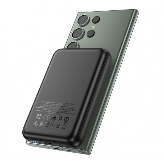 HOCO J141 Магнитна външна батерия 10,000mAh PD Type-C 20W  - Черен