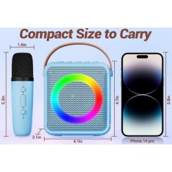 K1 Караоке Bluetooth колона с 1бр. микрофон  (син)