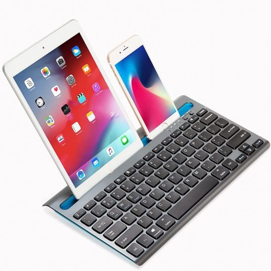 K-460 10" Безжична Bluetooth клавиатура V5.2, 77 клавиша, мултиустройство, USB-C, с поставка за таблет и телефон