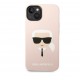 8058 Karl Lagerfeld iPhone 14 Pro Hardcase Backcover - Karl's Head - Magsafe Compatible - Pink