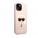 8058 Karl Lagerfeld iPhone 14 Pro Hardcase Backcover - Karl's Head - Magsafe Compatible - Pink