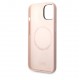 8058 Karl Lagerfeld iPhone 14 Pro Hardcase Backcover - Karl's Head - Magsafe Compatible - Pink