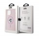 4445 Karl Lagerfeld iPHone 14 Pro Back cover case - Magsafe - KC head Ring - Pink