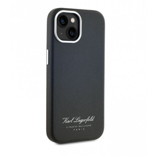6388 Karl Lagerfeld Karl Lagerfeld iPhone 14 & 13 Back cover case - FW pu Hotel RSG - Black Back cover case