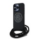 8962 KARL HC 3D RUBBER CROSSBODY CORD BLACK IP15 PRO