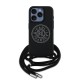 8979 KARL HC 3D RUBBER CROSSBODY CORD BLACK IP15 PRO MAX