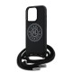 8979 KARL HC 3D RUBBER CROSSBODY CORD BLACK IP15 PRO MAX