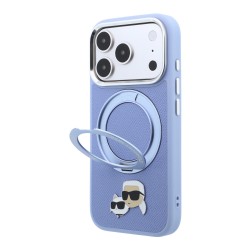 8601 KARL HC MAGSAFE IP18 PRO L. BLUE PU W/RING STAND 360 KC HEADS PIN