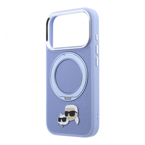 8601 KARL HC MAGSAFE IP18 PRO L. BLUE PU W/RING STAND 360 KC HEADS PIN