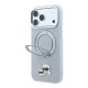 8694 KARL HC MAGSAFE IP18 PRO MAX GREY PU W/RING STAND 360 KC HEADS PIN