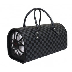 Преносима тонколона с дръжка TTD-601- Сиви квадрати 400*200*200 блутут