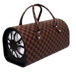 Преносима тонколона с дръжка TTD-601- Кафяви квадрати 400*200*200 блутут