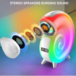 Bluetooth Тонколонка LED Лампа KP-553 (LED,FM, microSD,будилник)