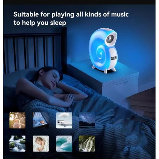 Bluetooth Тонколонка LED Лампа KP-553 (LED,FM, microSD,будилник)
