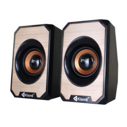 Тонколони KISONLI KS-04 2.0, 2x3W, USB захранване, 3.5mm стерео