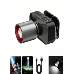 LED челник L-42 USB, 3 режима, регулируем, за риболов и работа