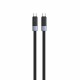 LDNIO Кабел LC242C 65W Автоматичен подсилен плетен Type-C към Type-C 2M