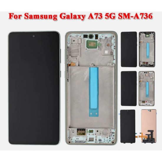 LCD Дисплей с тъчскрийн за Samsung A73 5G SM-A736B +Рамка OLED 