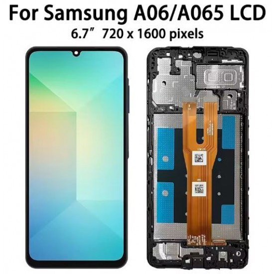 LCD Дисплей за Samsung A06 A065 SM-A065F SM-A065M+Рамка