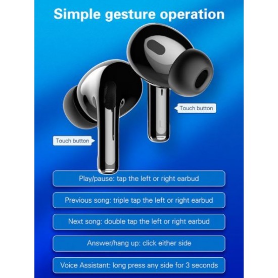 Слушалки T02 LDNIO TWS HD Audio BT Earbuds BT5.3 - Бял
