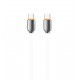 L✮Star LS-21 Кабел за Телефон 60W Fast Type-C към Type-C - Бял