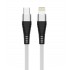 L✮Star LS-23 PD60W Плетен Кабел Fast Type-C към Lightning - Бял