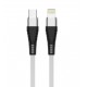 L✮Star LS-23 PD60W Плетен Кабел Fast Type-C към Lightning - Бял